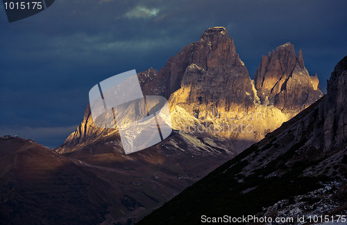 Image of Sunrise in the Dolomites