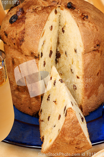 Image of Panettone the italian Christmas cake