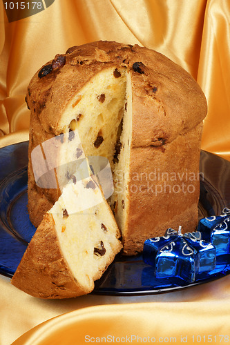 Image of Panettone the italian Christmas cake