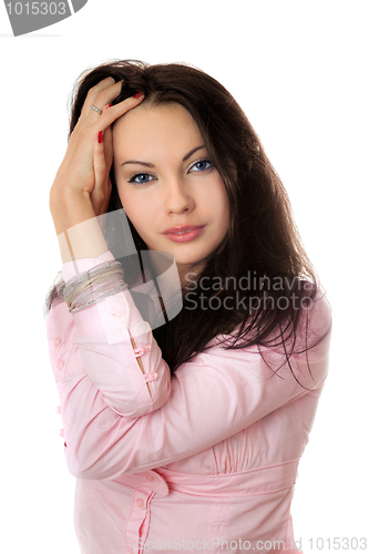 Image of Portrait of attractive young woman 