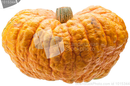 Image of Orange pumpkin isolated on white background.
