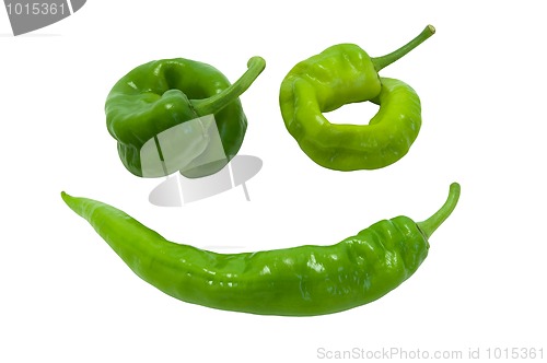 Image of Green peper in smile