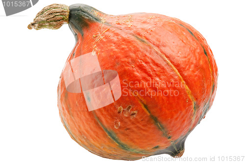 Image of Orange pumpkin isolated on white background.
