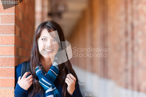 Image of Mixed race college student