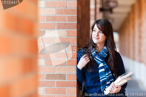 Image of Mixed race college student