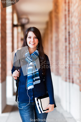 Image of Mixed race college student