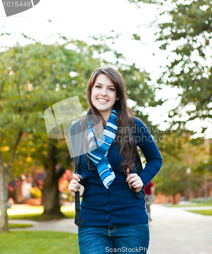 Image of Mixed race college student