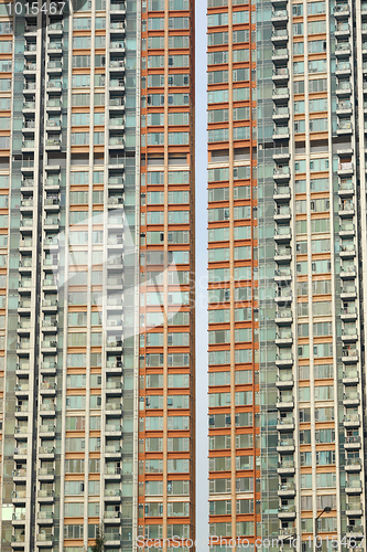 Image of crowded apartment block