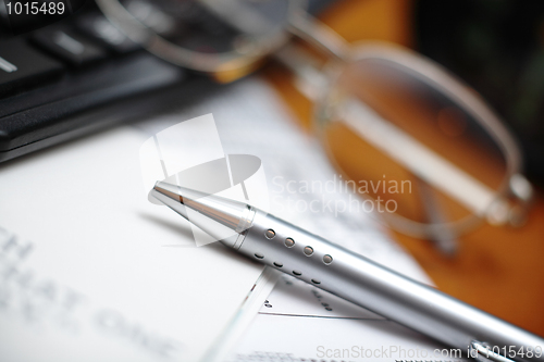 Image of businessman desk