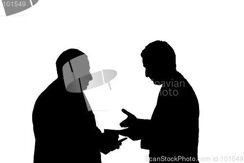 Image of business over white