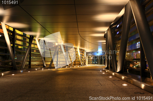 Image of modern flyover at night