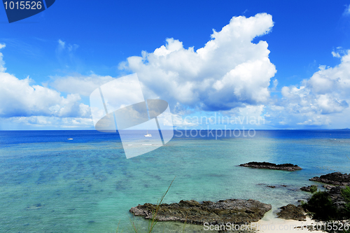 Image of seascape in okinawa japan