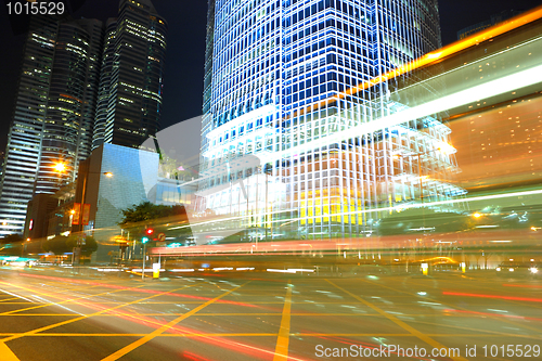 Image of traffic by night