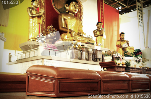 Image of worship seat of chinese temple