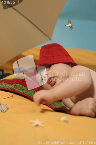 Image of baby at the beach