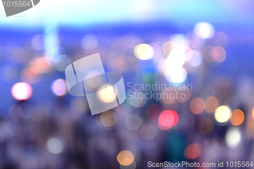 Image of Night lights of the big city