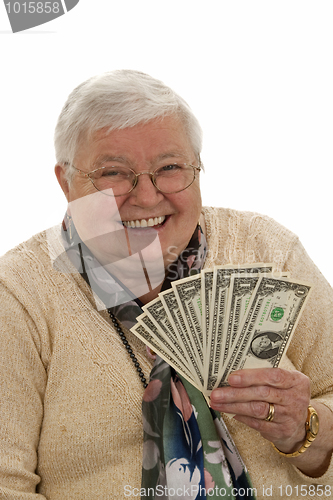 Image of Grandma with Dollars