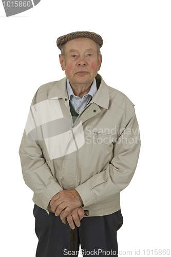 Image of Senior with walking stick