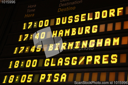 Image of Departure board