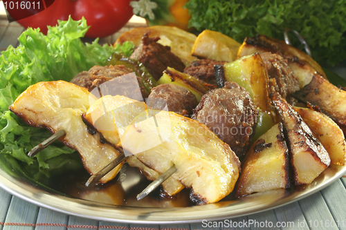 Image of Moroccan barbecue skewers