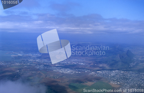 Image of Aerial view of Mauritius Island