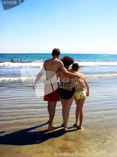 Image of Family on the beach