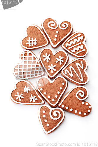 Image of gingerbread hearts