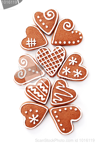 Image of gingerbread hearts
