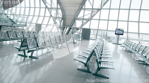 Image of airport boarding area