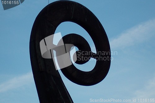 Image of tail of viking boat