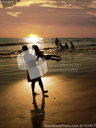 Image of Beach at sunset