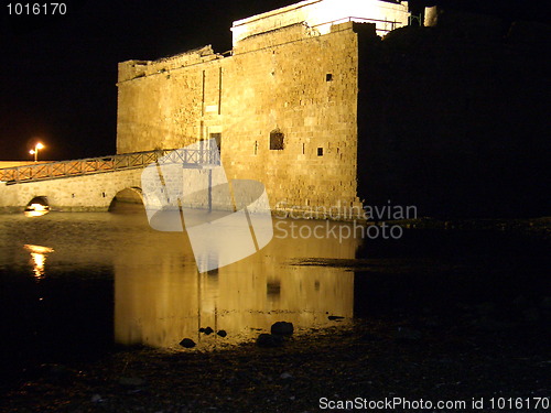Image of Paphos Castle at Night