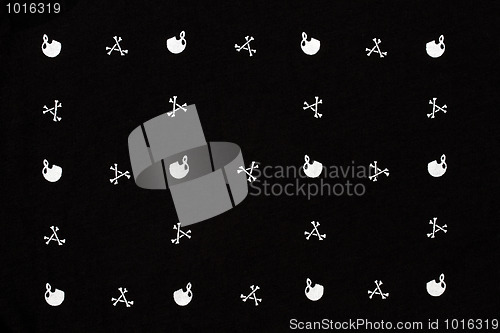 Image of black and white fabric background 