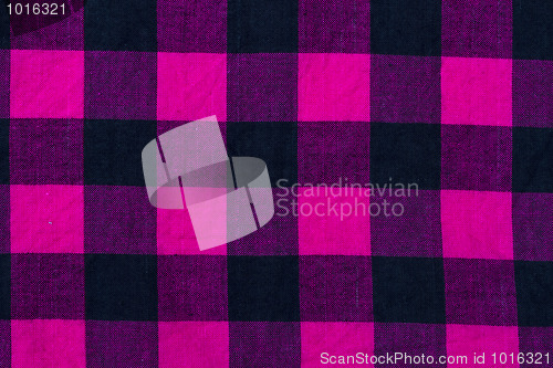 Image of Red and White Checkered fabric background