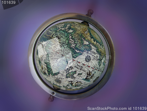 Image of Ancient map globe