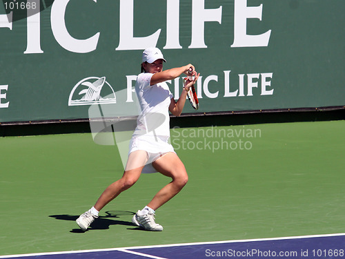 Image of Justine Henin-Hardenne at Pacific Life Open