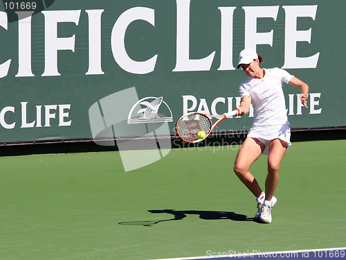 Image of Justine Henin-Hardenne at Pacific Life Open