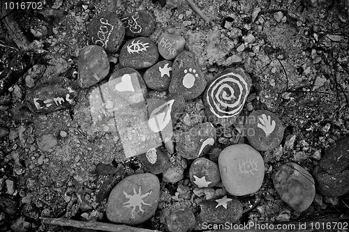 Image of Stones in the sand