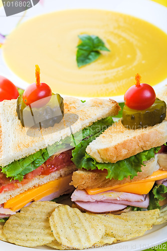 Image of Soup and Sandwich