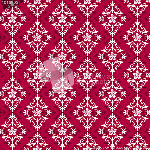 Image of Red and white seamless ornament