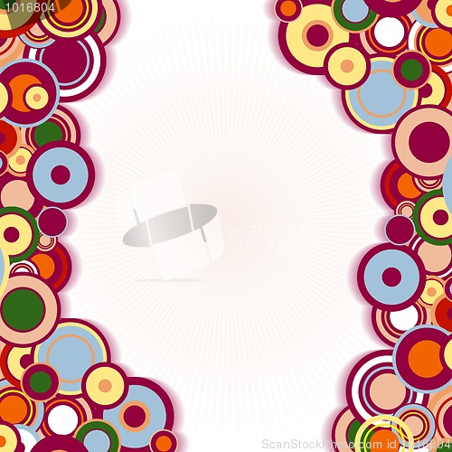 Image of Abstract frame with circles 