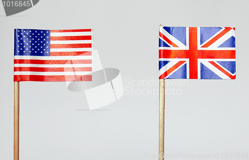 Image of British and American flags