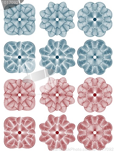 Image of guilloche - rosettes