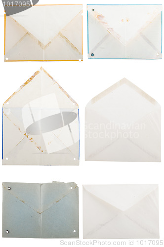 Image of different shape from old envelopes
