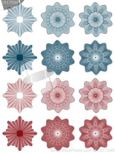 Image of guilloche - rosettes