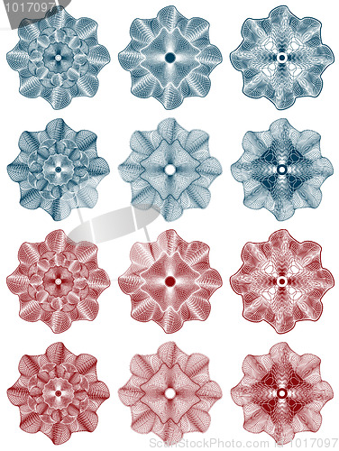 Image of guilloche - rosettes