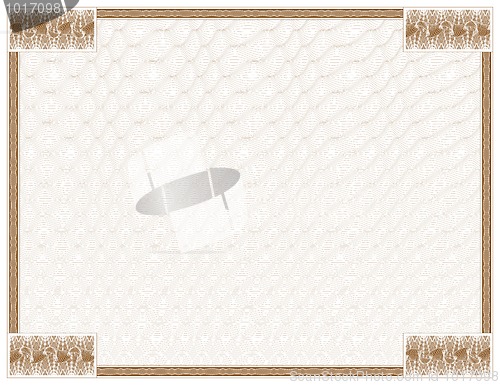 Image of guilloche - frame with background