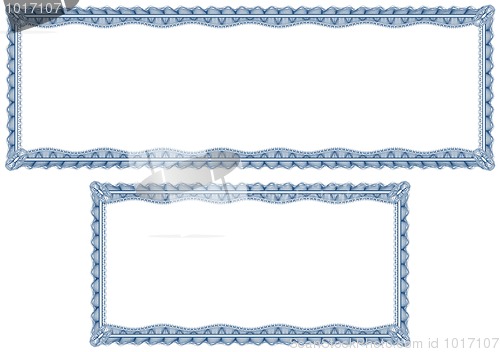 Image of Blank guilloche borders for diploma or certificate