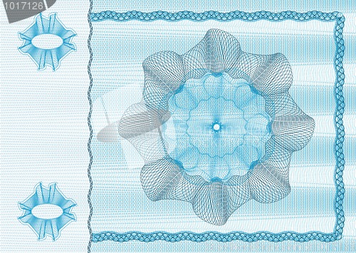 Image of Blank banknote layout