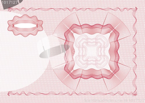 Image of Blank banknote layout